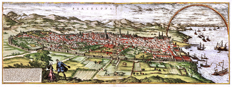 Barcelona 1572 Braun en Hogenberg